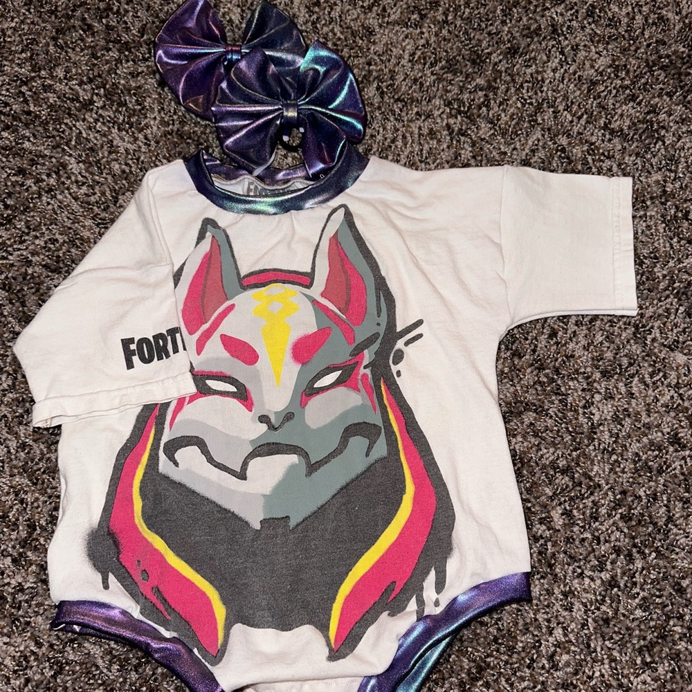 Fortnite baby romper handmade